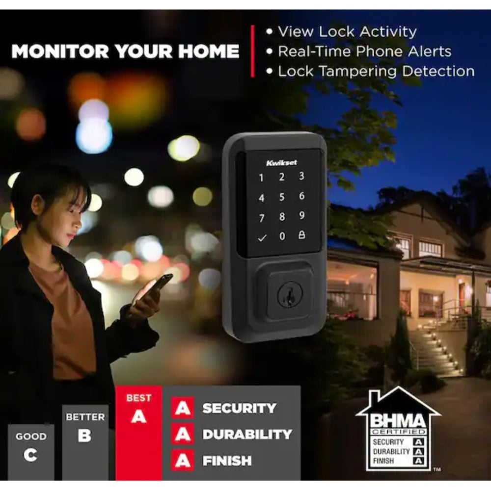 HALO Matte Black Touchscreen WiFi Keypad Electronic HALO Matte Black Touchscreen WiFi Keypad Electronic